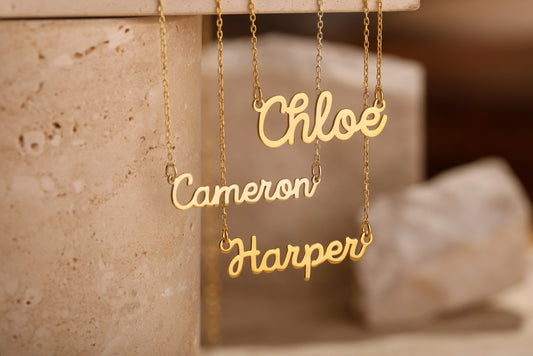 Lazer Kesim İsim Kolye | 925 Gümüş