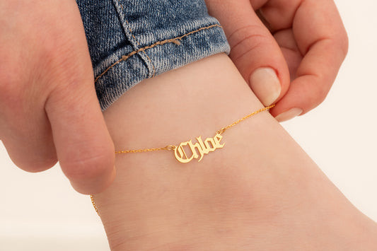 Forse Zincirli İsim Halhal | 925 Gümüş