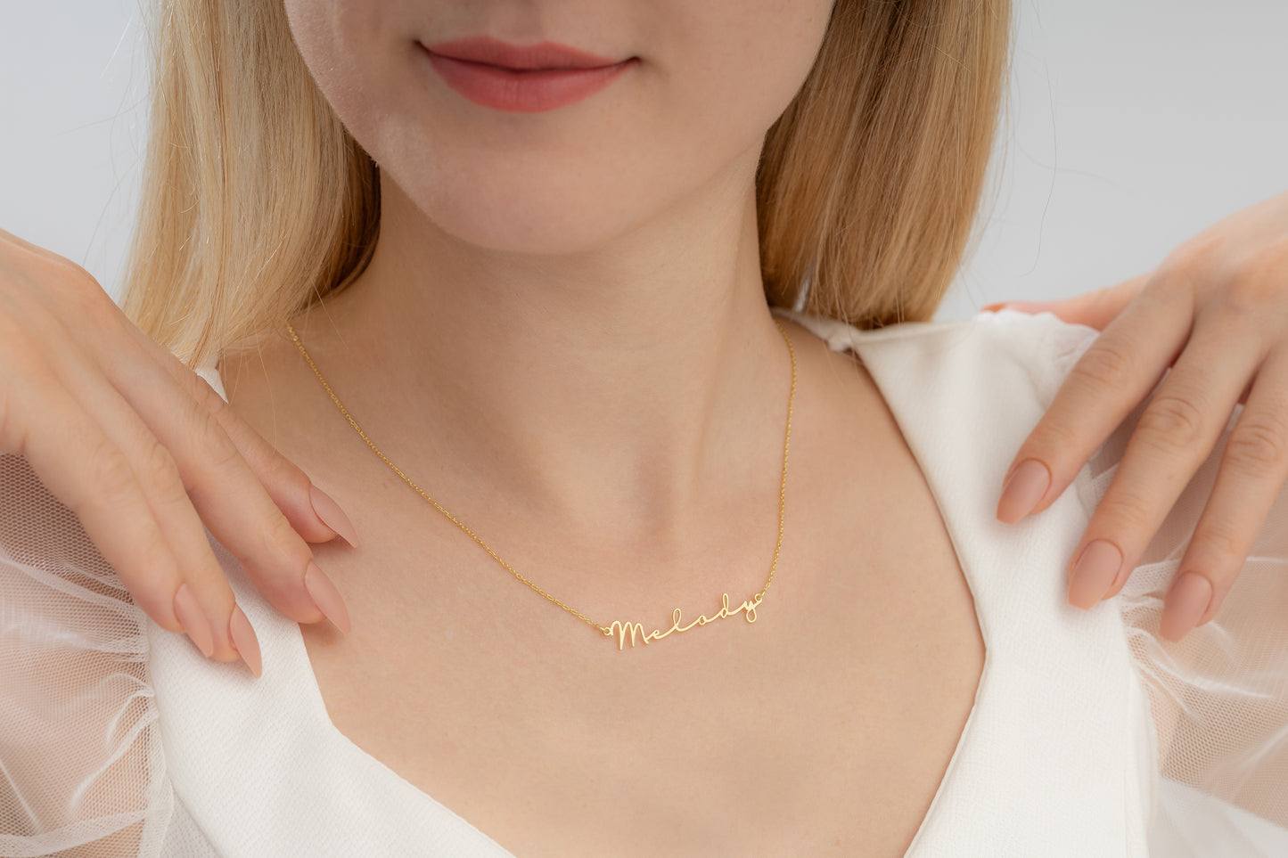 Lazer Kesim İsim Kolye | 14 Ayar Altın