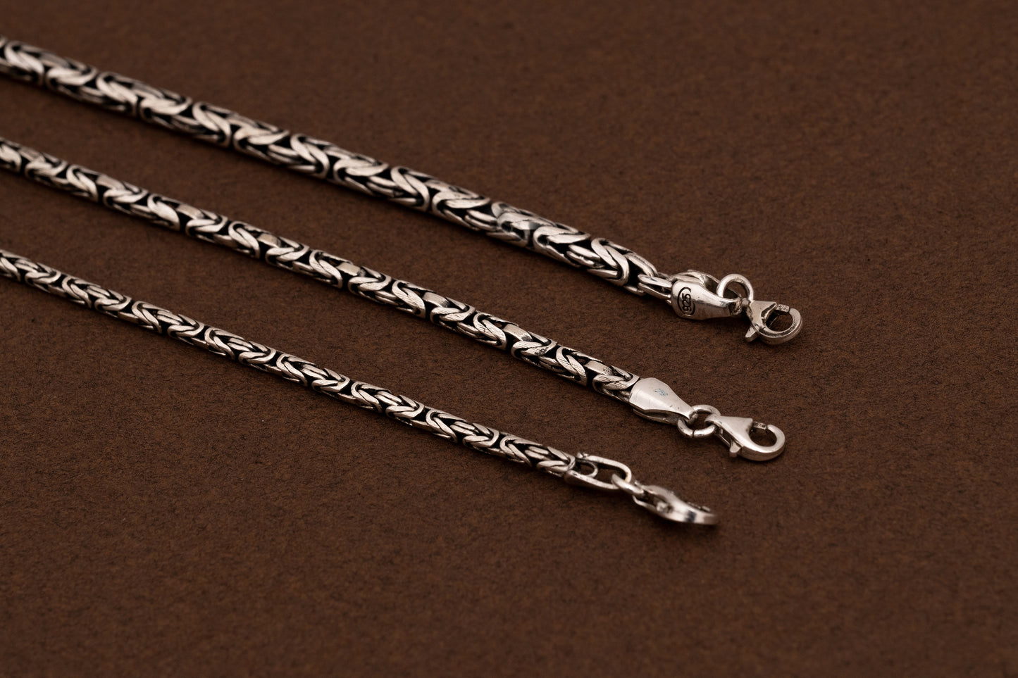 Erkek Kral Zincir Bileklik | 925 Gümüş