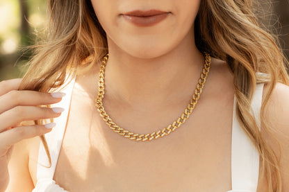 Zirkon Taşlı Gurmet Zincir Kolye | 925 Gümüş