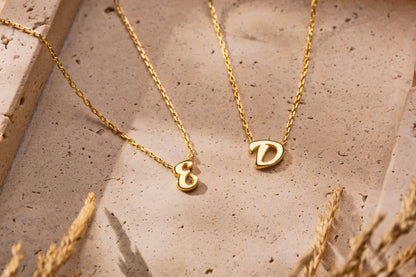 El Yazısı Döküm Tek Harf kolye | 925 Gümüş