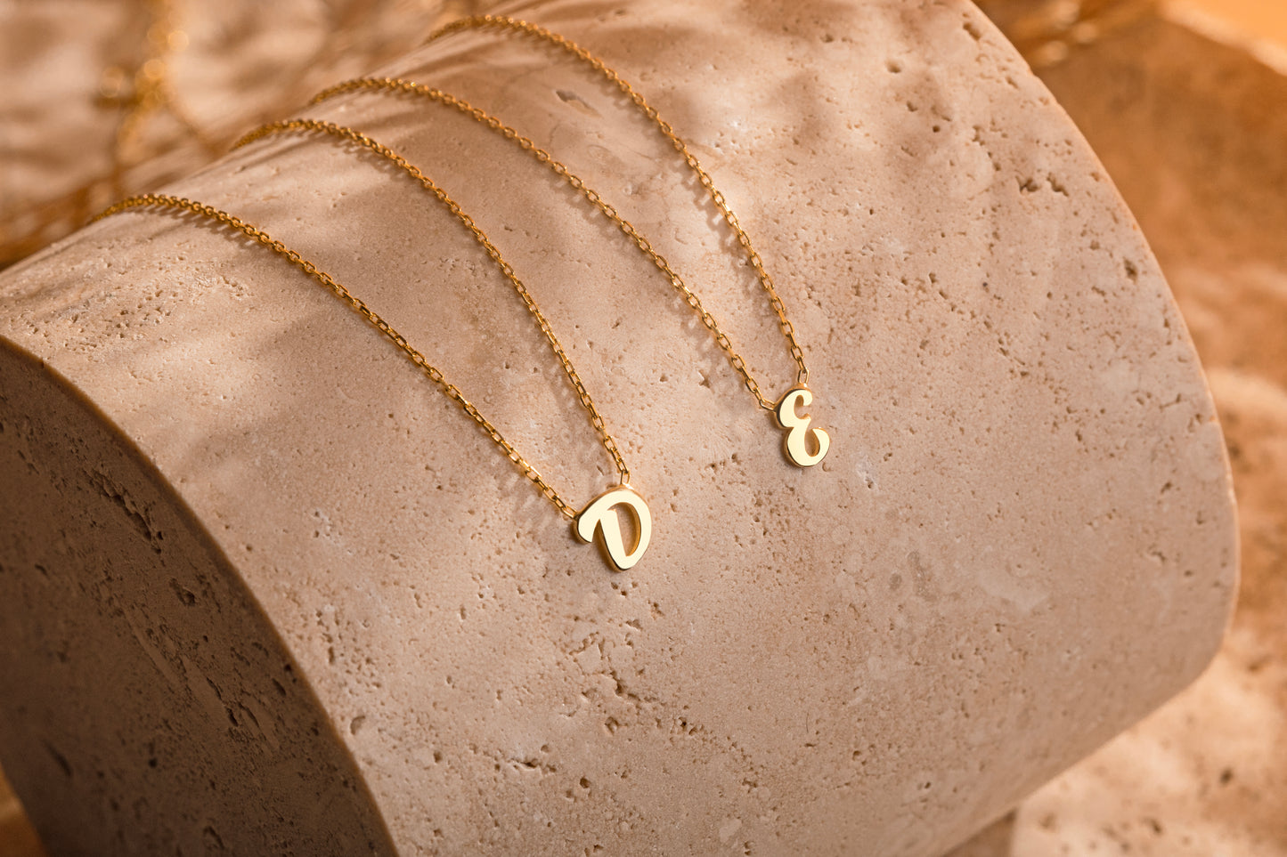 El Yazısı Döküm Tek Harf kolye | 925 Gümüş