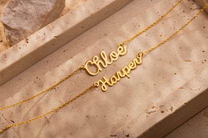 Lazer Kesim İsim Kolye | 925 Gümüş