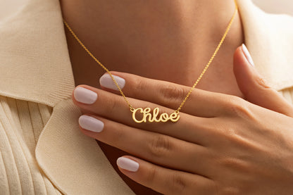 Lazer Kesim İsim Kolye | 925 Gümüş