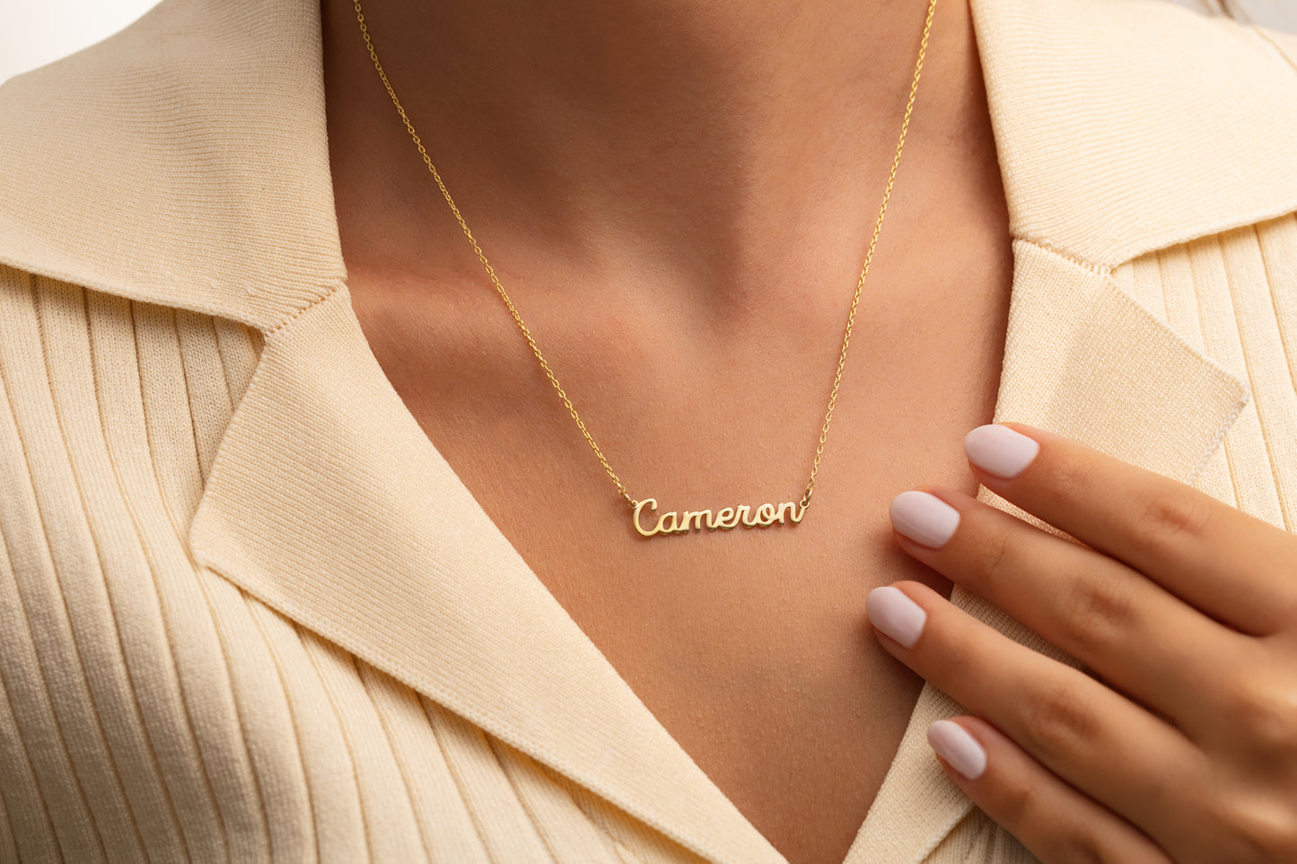 Lazer Kesim İsim Kolye | 925 Gümüş