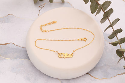 Forse Zincirli İsim Halhal | 925 Gümüş