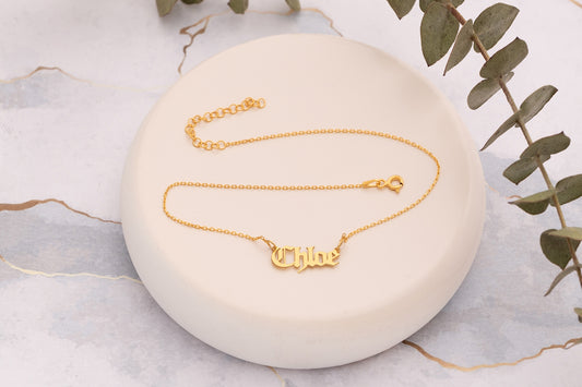 Forse Zincirli İsim Halhal | 925 Gümüş