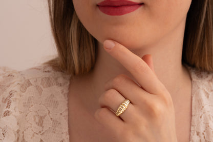 Michelin Boğumlu Yüzük | 925 Gümüş