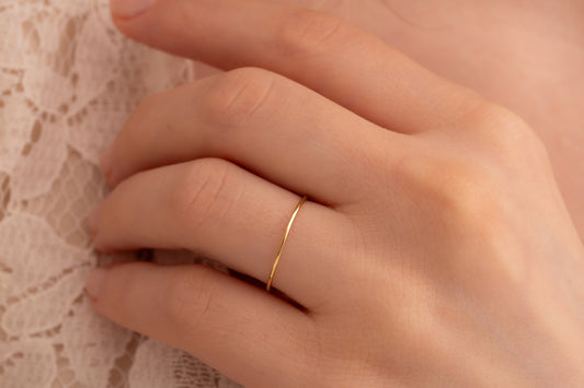 İnce Halka Yüzük | 14 Ayar Altın