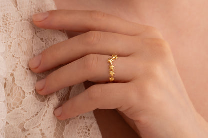 Yedi Yıldızlı Yüzük | 14 Ayar Altın