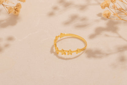 Yedi Yıldızlı Yüzük | 14 Ayar Altın