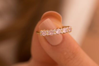 Renkli Zirkon Taşlı Yüzük | 925 Gümüş