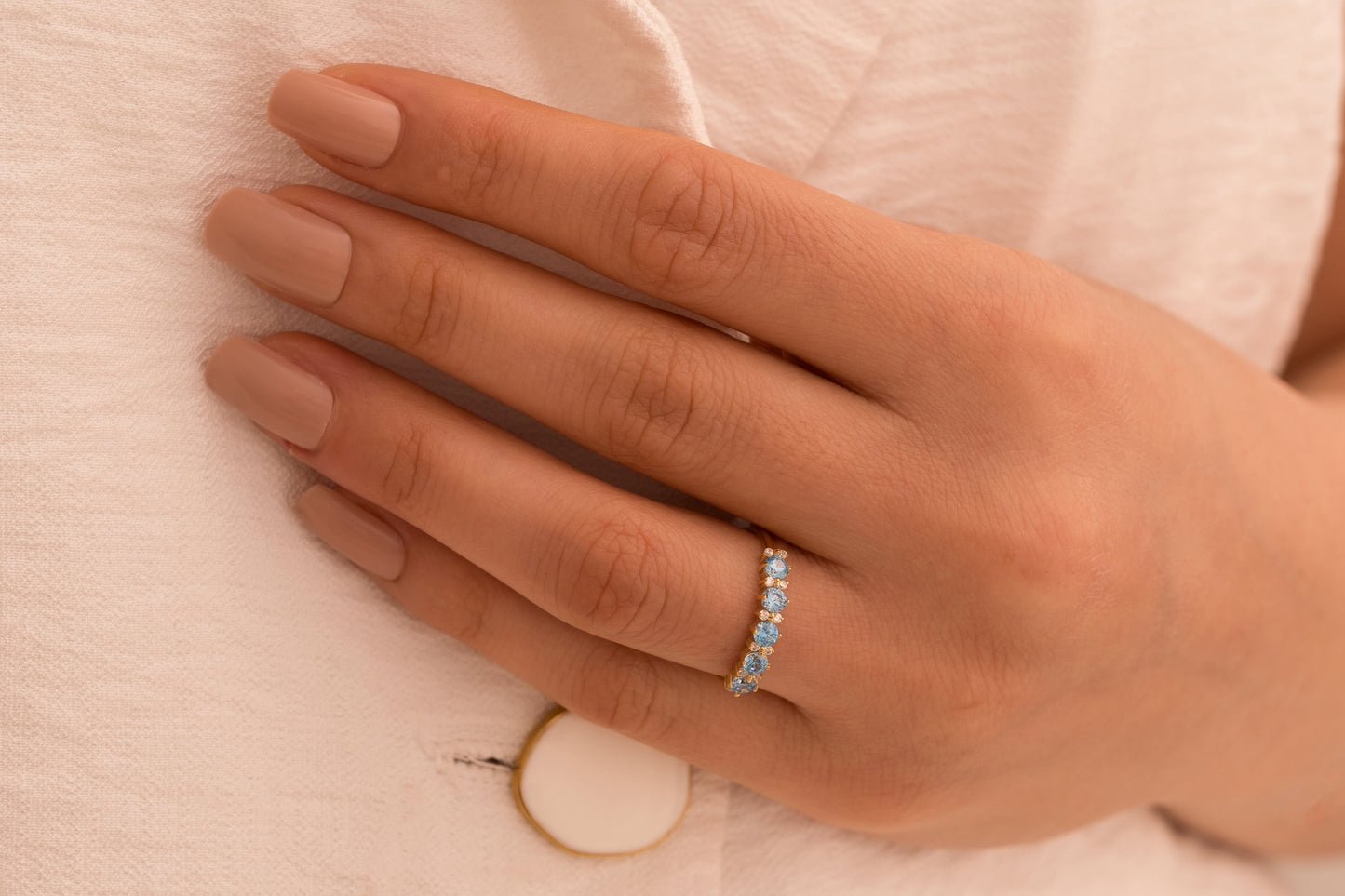 Renkli Zirkon Taşlı Yüzük | 925 Gümüş