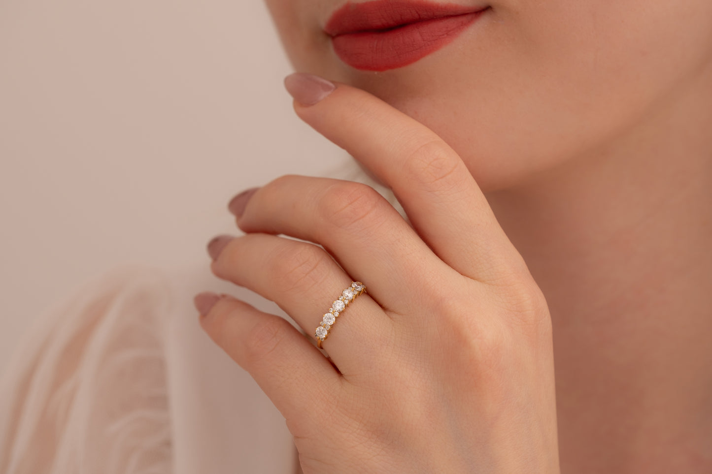 Renkli Zirkon Taşlı Yüzük | 925 Gümüş