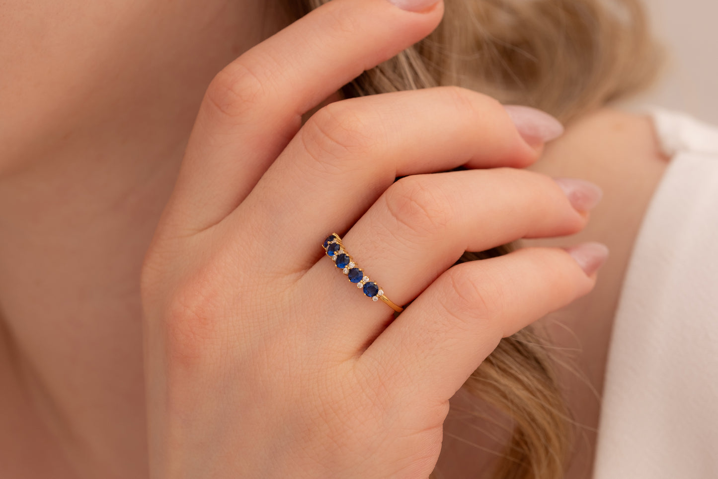 Renkli Zirkon Taşlı Yüzük | 14 Ayar Altın