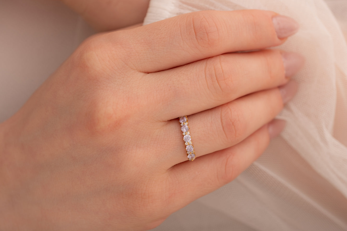 Renkli Zirkon Taşlı Yüzük | 14 Ayar Altın