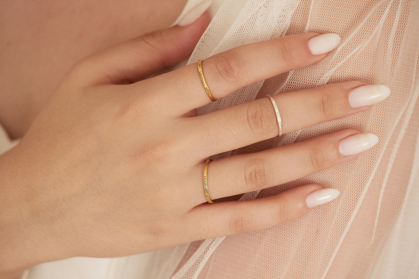 Minimal Kazıma Yüzük | 14 Ayar Altın