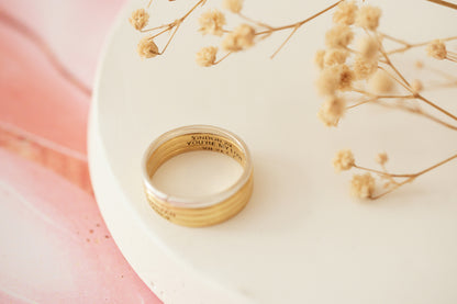 Minimal Kazıma Yüzük | 14 Ayar Altın