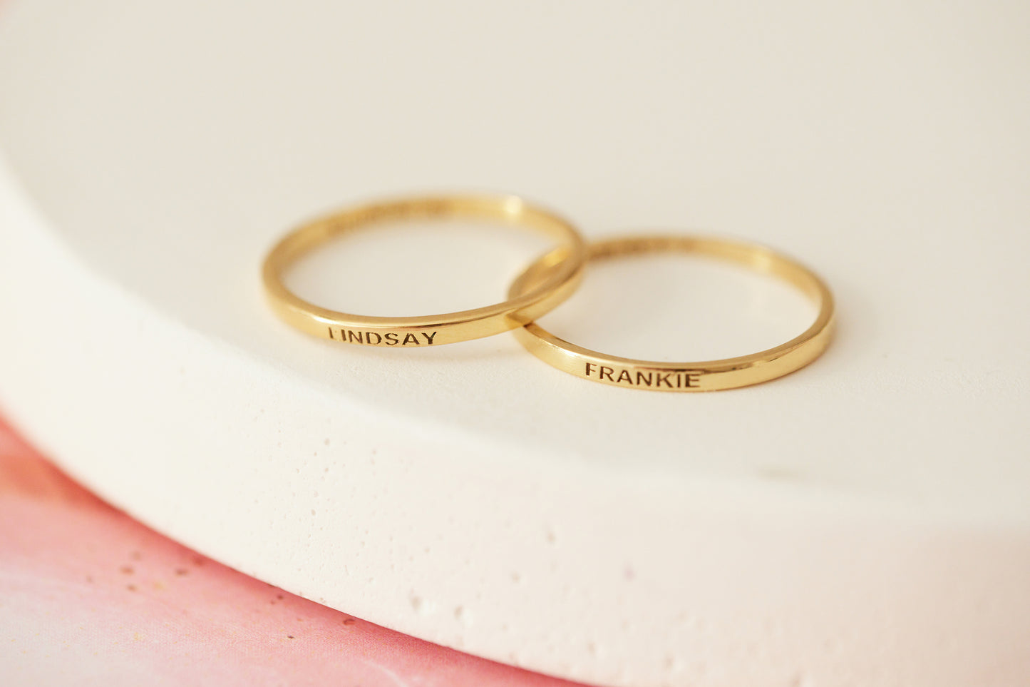 Minimal Kazıma Yüzük | 14 Ayar Altın