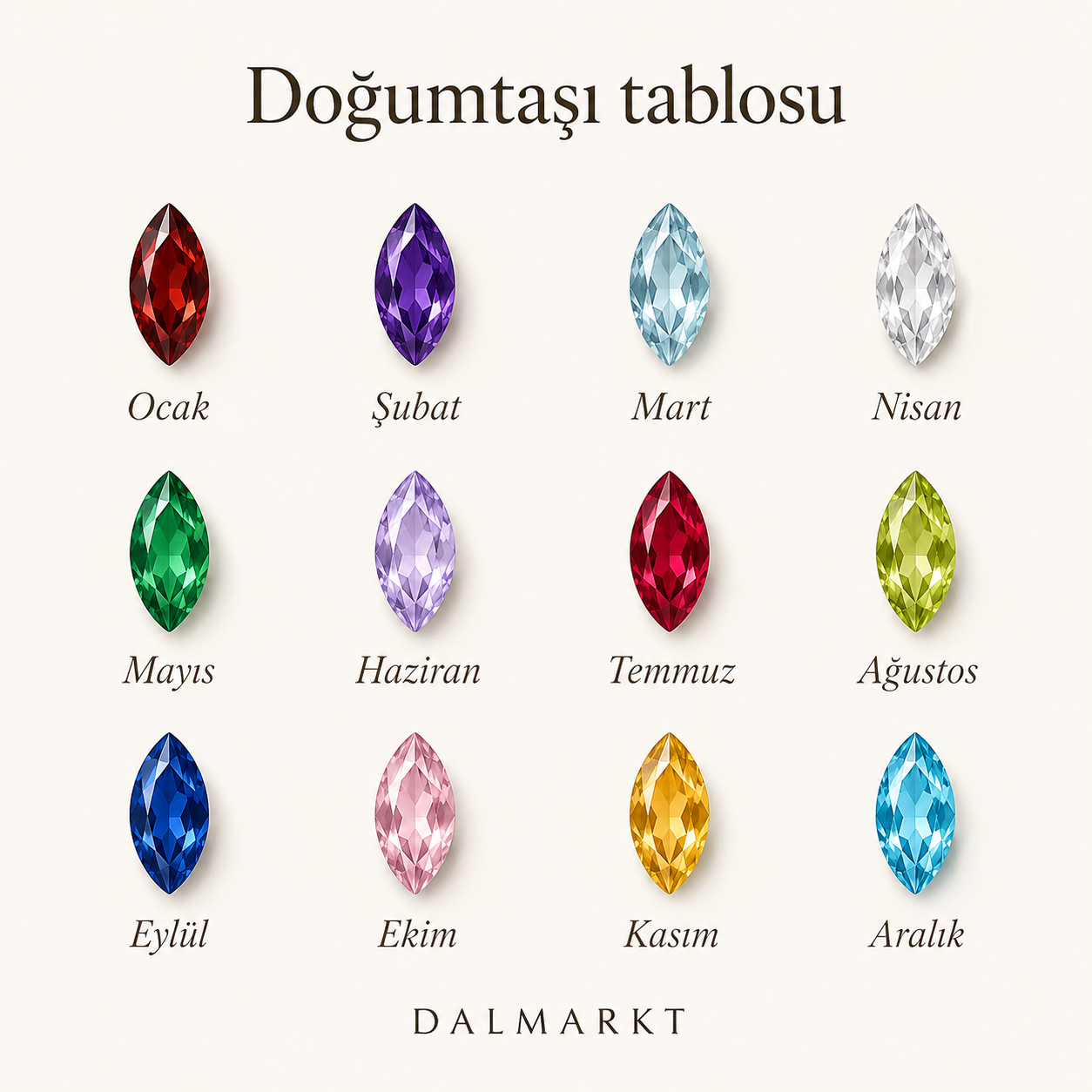 Asimetrik Mekik Doğum Taşlı Kolye | 925 Gümüş