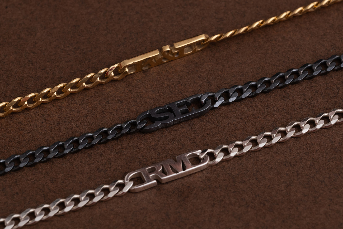 Erkek Gurmet Zincirli İsim Kolye | 925 Gümüş