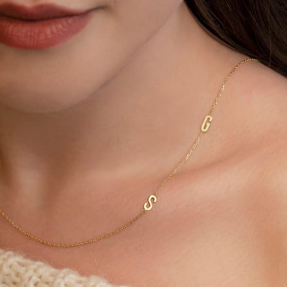 Köprücük Kemiği Harf Kolye | 925 Gümüş