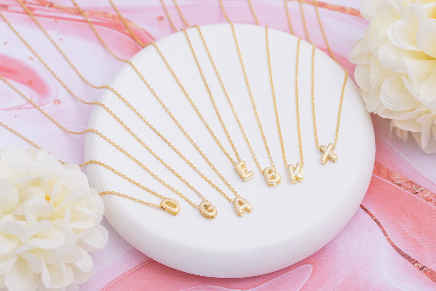 Balon Harf Kolye | 925 Gümüş