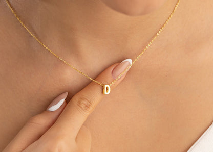 Balon Harf Kolye | 14 Ayar Altın