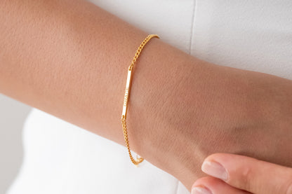 Gurmet Zincirli Künye Bileklik | 925 Gümüş