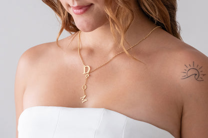 Kalp Detaylı Harf Kolye | 925 Gümüş